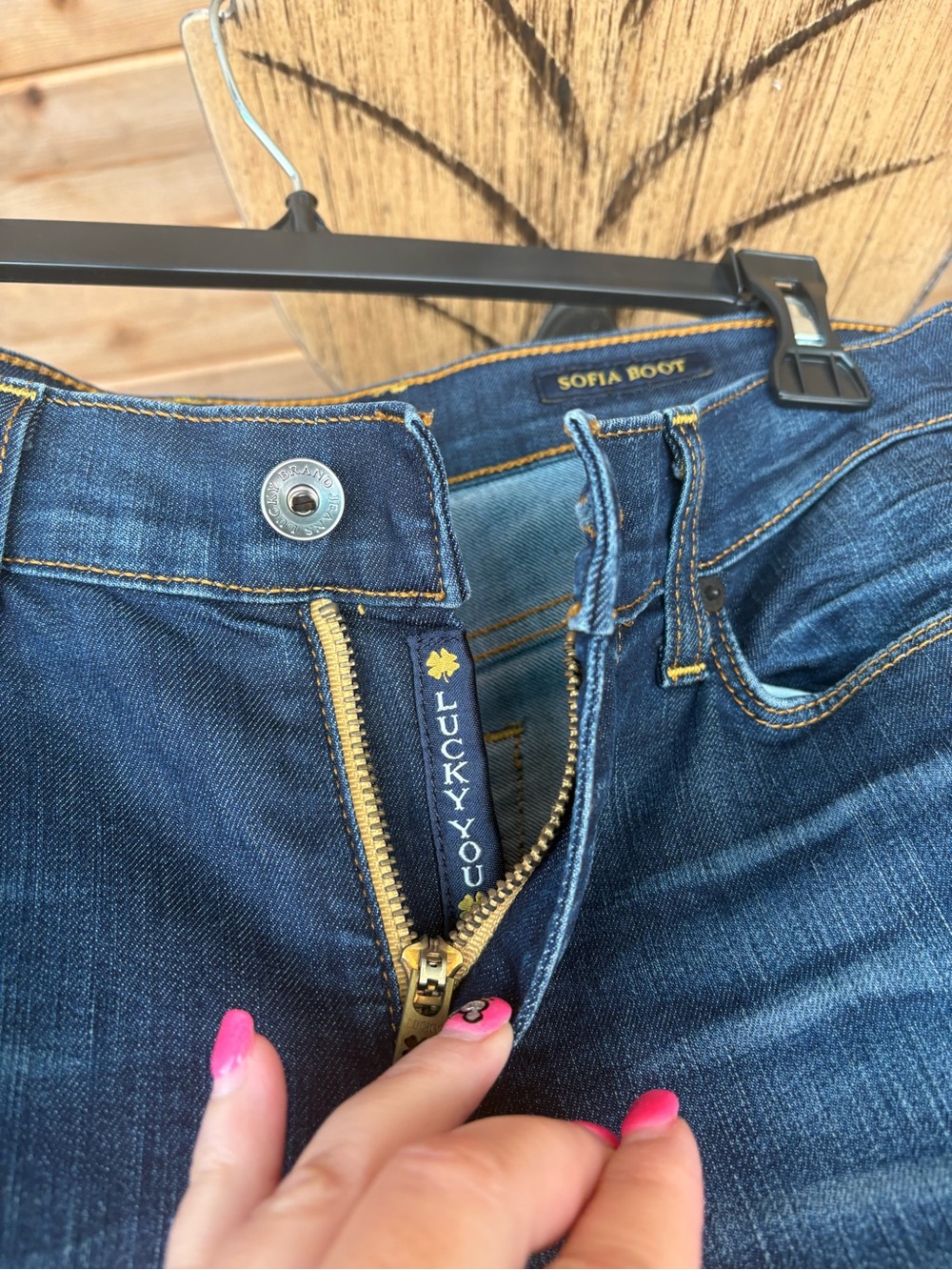 Lucky Brand Women's Bootcut Jeans in Dark Blue Denim